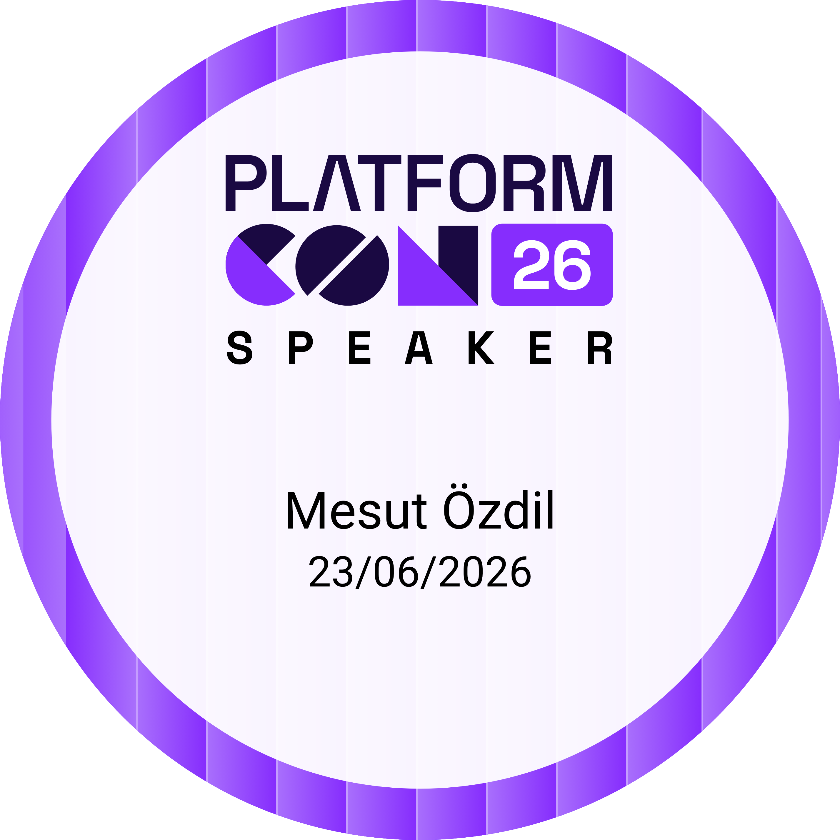 PlatformCon 2026 Speaker Badge